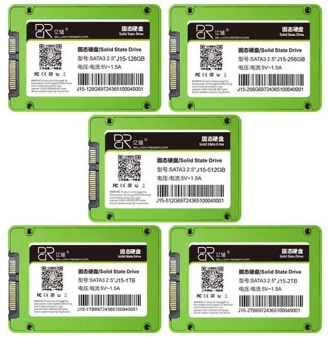 Alt view image 4 of 6 - DUCI J15-128GB SSD, Universal Internal SSD, SATA 3.0, Drive 2.5, for Laptops and Desktop PCs, Speeds up to 510MB/s, for Gaming/Work, Green