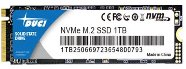 Main image of DUCI 1T NVME M.2 universal internal SSD Solid State, Notebook and PC laptop, PCIE3.0 interface, Speeds Up to 2100MB/s,for Gaming, Work