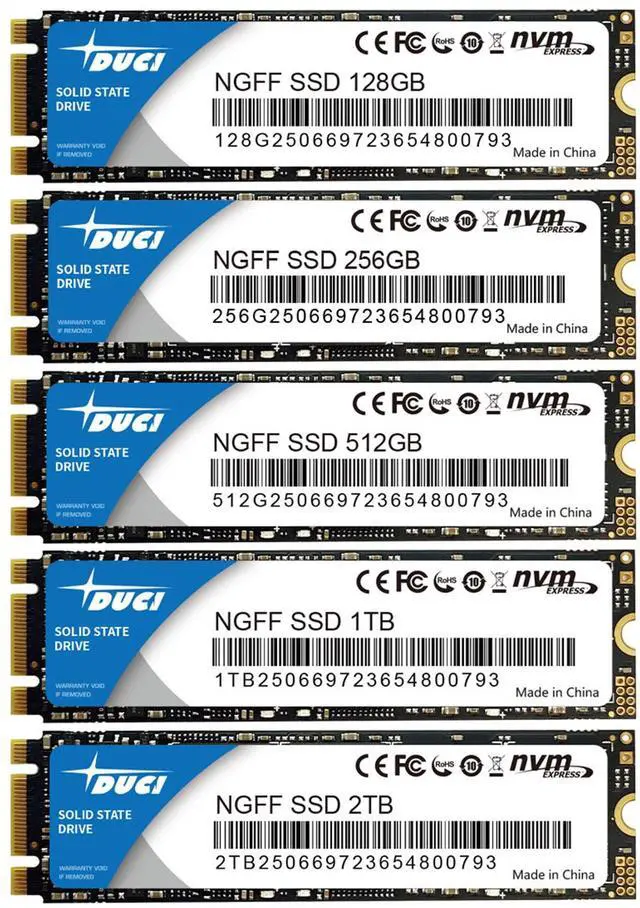 Alt view image 4 of 5 - DUCI universal internal SSD Solid State 256GB NGFF M.2, Notebook and PC laptop, SATA3.0 interface, Speeds Up to 504MB/s,for Gaming, Work