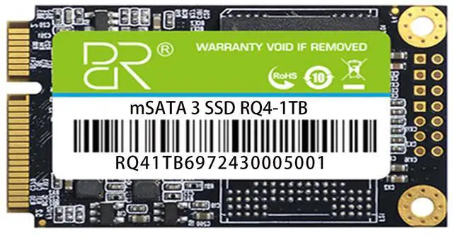 Main image of DUCI MSATA 1T SSD, Universal SSD with speeds up to 506MB/s for Notebook and Desktop PCs for Gaming/Work, Green