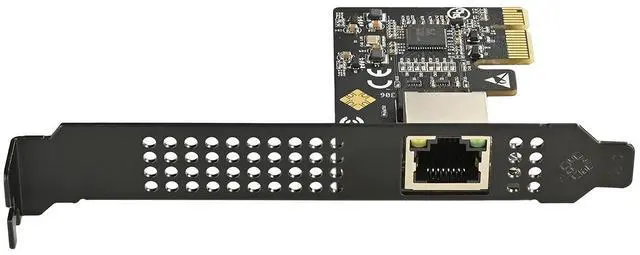 Alt view image 2 of 4 - IOCREST IO-PCE8126-GLAN Network Interface Card, AQC113 chip, 5Gbps transfer rate, PCIe x1 single-slot, RJ45 interface, dual-color LED indicator, supports macOS, Windows, Linux, and other systems