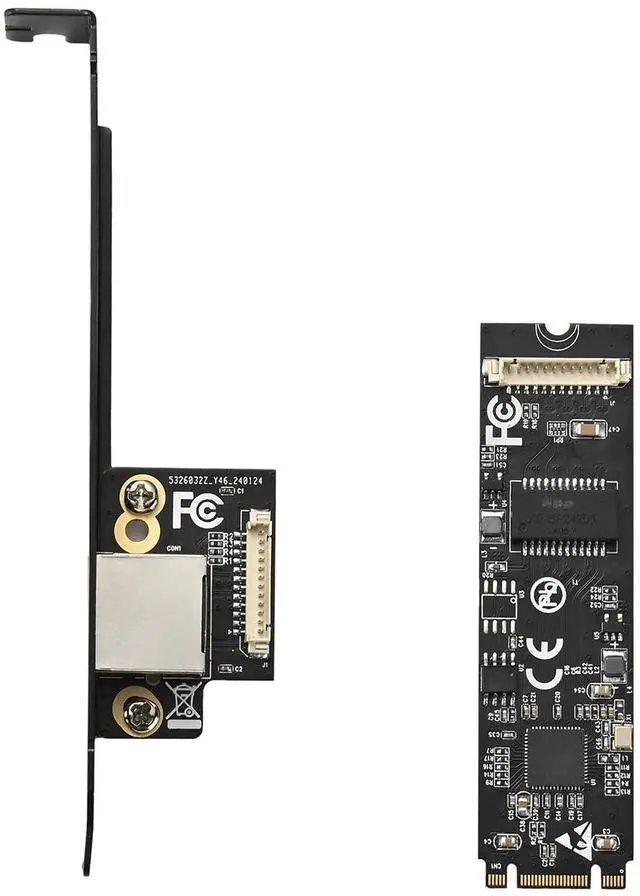 Alt view image 4 of 5 - IOCREST IO-M2F8126-GLAN, M.2 (B+M Key) to Single-Port 5G Gigabit Ethernet Adapter, RTL8126 Chipset, 1×RJ45 Port, Dual-Color LED Indicator, Supports macOS, Windows, Linux Systems