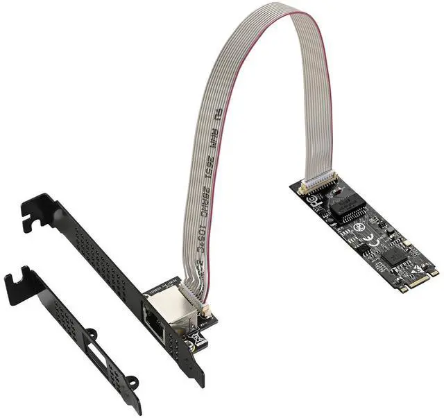 Alt view image 2 of 5 - IOCREST IO-M2F8126-GLAN, M.2 (B+M Key) to Single-Port 5G Gigabit Ethernet Adapter, RTL8126 Chipset, 1×RJ45 Port, Dual-Color LED Indicator, Supports macOS, Windows, Linux Systems