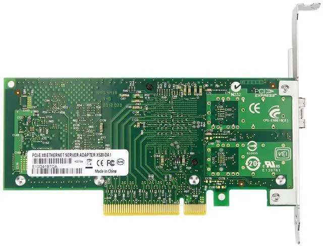 Alt view image 2 of 4 - IOCREST PI29F11, PCIe to Single-Port 10GbE Optical Network Interface Card, 1×10G SFP+ Port, PCI Express 2.0 (5 GT/s), Compatible with PCIe x8/x16, Supports Windows, Linux, VMware, UEFI