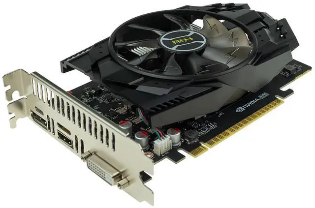 Alt view image 4 of 5 - ASL GeForce GTX 1050 TIANWANG Battle Flag 4GB GDDR5 Graphics Card, 640 Streaming Processors, 128-bit, 7Gbps, 1x Displayport, 1x HDMI, 1x DVI, PCI-E x16 3.0 @ x16, 1x 6Pin