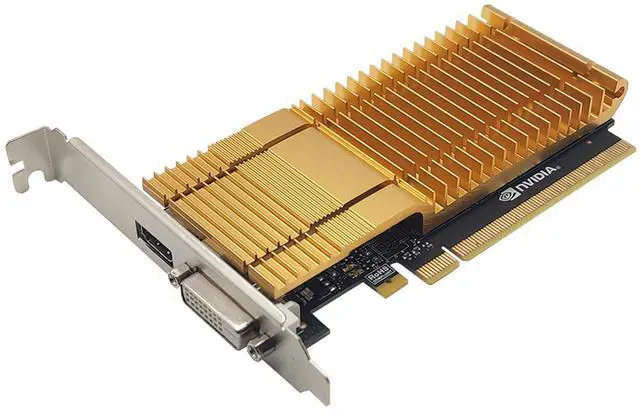 Alt view image 2 of 6 - ASL GT1030 War Knife 4GB GDDR4 Graphics Card, 384 Streaming Processors, 64bit, 2.1Gbps, 1x DVI, 1x HDMI