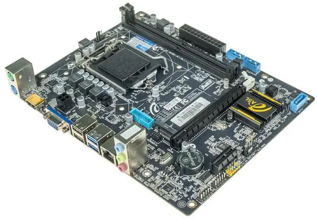 Alt view image 4 of 5 - ASL B315M2-K D4 M-ATX Motherboard, Supports 6/7/8/9th Gen LGA1151, 2xDDR4, HDMI+VGA, 3×SATA3 + M.2, 1x PCI-E x16, 2x PCI-E x1 slots