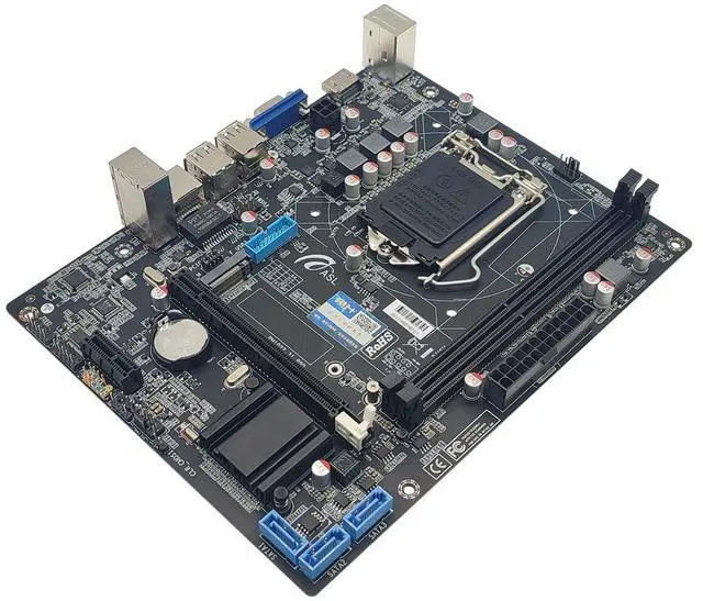 Alt view image 5 of 6 - ASL H310M2-K D4 v3 M-ATX Motherboard, Supports 6/7/8/9th Gen LGA1151, 2xDDR4, HDMI+VGA, 3×SATA3 + M.2,  1x PCI-E x16, 1x PCI-E x1 slots
