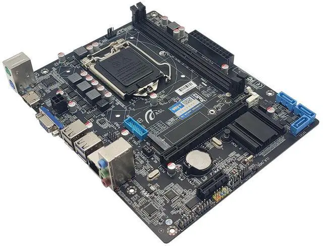 Alt view image 3 of 6 - ASL H310M2-K D4 v3 M-ATX Motherboard, Supports 6/7/8/9th Gen LGA1151, 2xDDR4, HDMI+VGA, 3×SATA3 + M.2,  1x PCI-E x16, 1x PCI-E x1 slots
