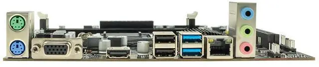 Alt view image 4 of 5 - ASL H311M-D3 M-ATX Motherboard, Supports 6/7/8/9th Gen LGA1151, 2xDDR3, HDMI+VGA, 3×SATA3.0, 1x PCI-E x16, 1x PCI-E x1 slots