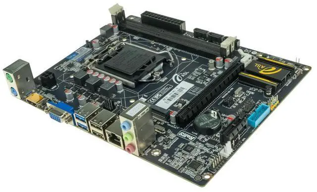Alt view image 4 of 5 - ASL B85M2-K M-ATX Motherboard, Supports 4 Gen LGA1150, 2xDDR3, HDMI+VGA, 2×SATA2.0+2xSATA3.0+M2, 1x PCI-E x16, 2x PCI-E x1 slots