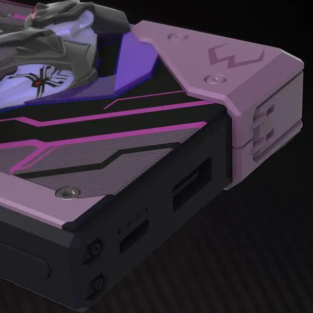 Alt view image 5 of 6 - DUCI Overwatch Widowmaker 10000mAh Bidirectional Fast-Charging Modular Power Bank, compatible with Android/iOS devices, includes 22.5W fast-charging adapter, Infinite Creative Power Bank, Purple