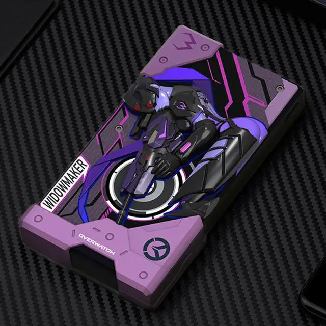 Alt view image 6 of 6 - DUCI Overwatch Widowmaker 10000mAh Bidirectional Fast-Charging Modular Power Bank, compatible with Android/iOS devices, includes 22.5W fast-charging adapter, Infinite Creative Power Bank, Purple