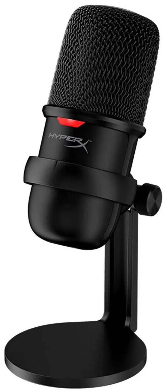 Main image of HyperX SoloCast  USB Condenser Gaming Microphone, for PC, PS5, PS4, and Mac, Tap-to-Mute Sensor, Cardioid Polar Pattern, Great for Streaming, Podcasts, Twitch, YouTube, Discord - Black
