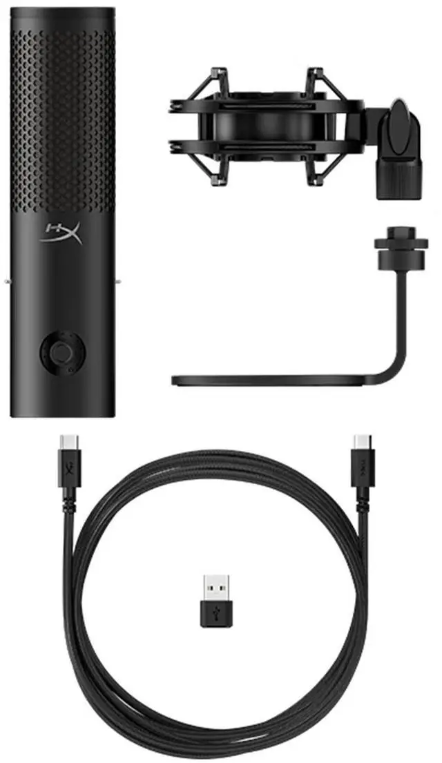 Alt view image 4 of 7 - HyperX QuadCast 2S RGB USB Condenser Microphone - 32-bit/192kHz Recording, Dynamic RGB Lighting, Touch-to-Mute Sensor, Multi-Function Knob, 4 Polar Patterns, for Gaming/Streaming/Content Creation