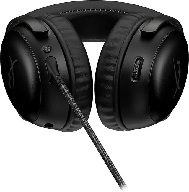 Alt view image 4 of 7 - HyperX Cloud III  Wired Gaming Headset, PC, PS5, Xbox Series X|S, Angled 53mm Drivers, DTS Spatial Audio, Memory Foam, Durable Frame, Ultra-Clear 10mm Mic, USB-C, USB-A, 3.5mm  Black