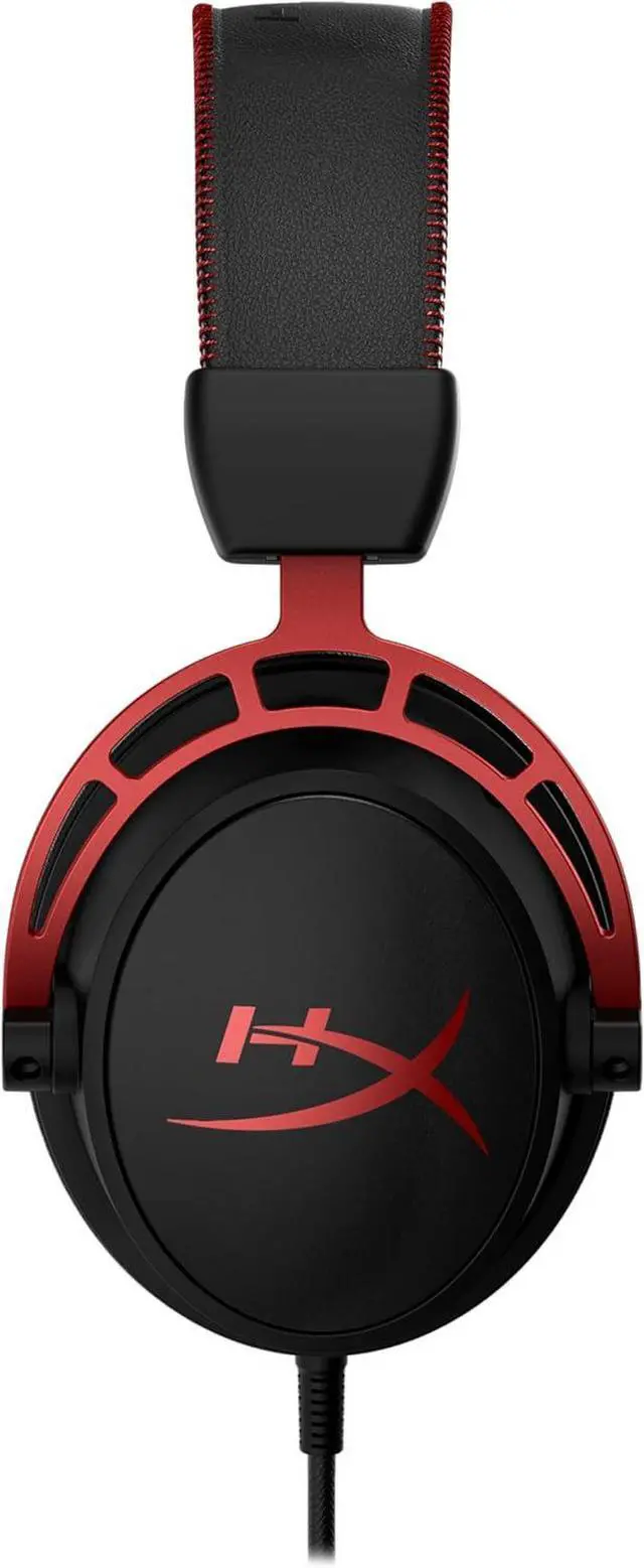 Alt view image 4 of 7 - HyperX Cloud Alpha Gaming Headset Headphone Wired Detachable Noise Cancelling Microphone Dual Chamber Drivers Memory Foam Over-ear Soft Leatherette for PC Xbox Nintendo Switch PS4 Black Red