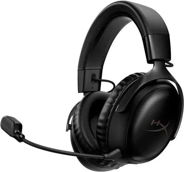 Main image of HyperX Cloud III Wireless  Gaming Headset for PC, PS5, PS4, up to 120-hour Battery, 2.4GHz Wireless, DTS Spatial Audio, 53mm Angled Drivers, Memory Foam, Durable Frame, 10mm Microphone, Black