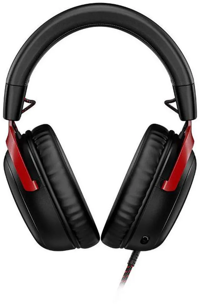 Alt view image 2 of 7 - HyperX Cloud III  Wired Gaming Headset, PC, PS5, Xbox Series X|S, Angled 53mm Drivers, DTS Spatial Audio, Memory Foam, Durable Frame, Ultra-Clear 10mm Mic, USB-C, USB-A, 3.5mm  Black/Red