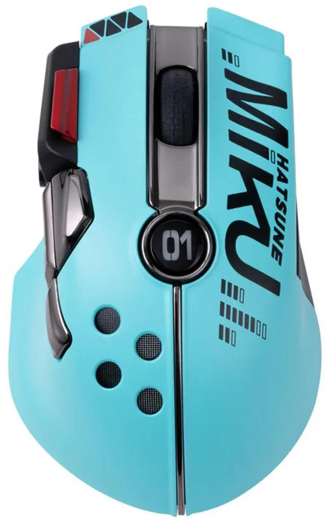 Main image of Moeyu Hatsune Miku Control Sonic Mouse, wireless/wired dual mode, 5000W button life, 5-speed DPI adjustment, RGB light effects, Type-C interface, for Windows/MAC OS