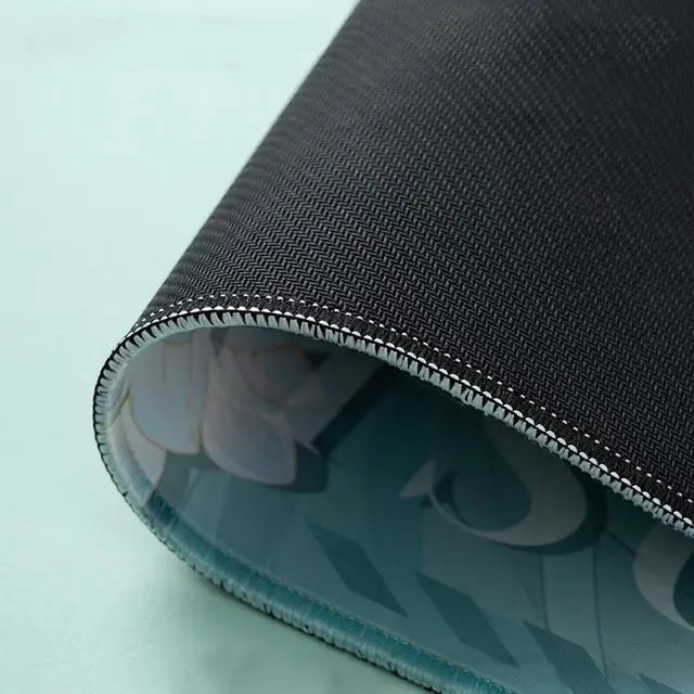 Alt view image 4 of 7 - Moeyu Hatsune MIKU 39 Theme Flower Whisper Extra-Large Desk Mat, 700mm x 400mm x 3mm, Natural Rubber, Non-Slip Bottom, Knitted Hemmed Edges, Durable, Fade-Resistant, Suitable for Gaming and Office Use