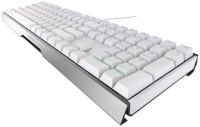 Alt view image 2 of 6 - CHERRY MX3.0S Wired RGB White - Green Switch 108 Keys Mechanical Keyboard, Aluminum Alloy Case, 16 Million Colors Backlight, Suitable for Gaming, Office, System Support Windows10/8/7/Vista/XP