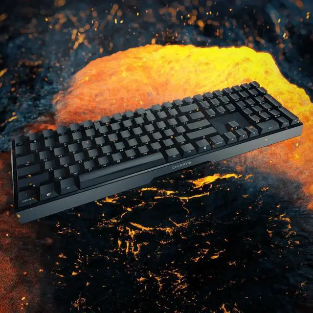 Alt view image 6 of 6 - CHERRY MX3.0S Wired Non Glossy Black - Green Switch 108 Keys Mechanical Keyboard, Aluminum Alloy Case, Separate Keys and Wires, Suitable for Gaming, Office, System Support Windows10/8/7/Vista/XP