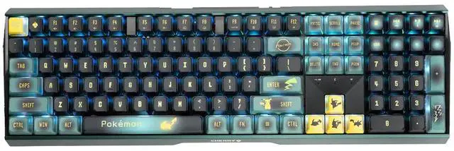 Alt view image 6 of 6 - CHERRY MX3.0S RGB - Red Switch Pikachu 109 Keys Mechanical Keyboard, 2.4G Wireless/Wired/Bluetooth, PBT Keycaps, 16 Million Colors Backlight, N-Key Rollover for Gaming& Office, Support WIN 10/11/ XP