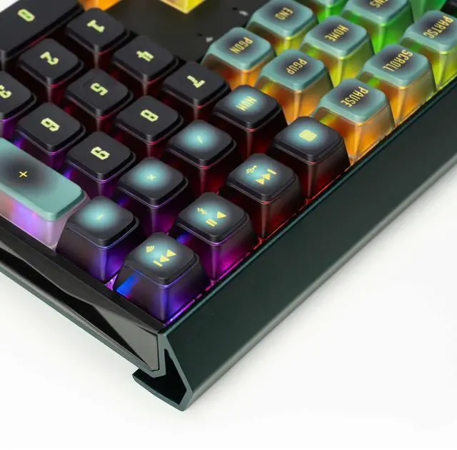 Alt view image 3 of 6 - CHERRY MX3.0S RGB - Red Switch Pikachu 109 Keys Mechanical Keyboard, 2.4G Wireless/Wired/Bluetooth, PBT Keycaps, 16 Million Colors Backlight, N-Key Rollover for Gaming& Office, Support WIN 10/11/ XP