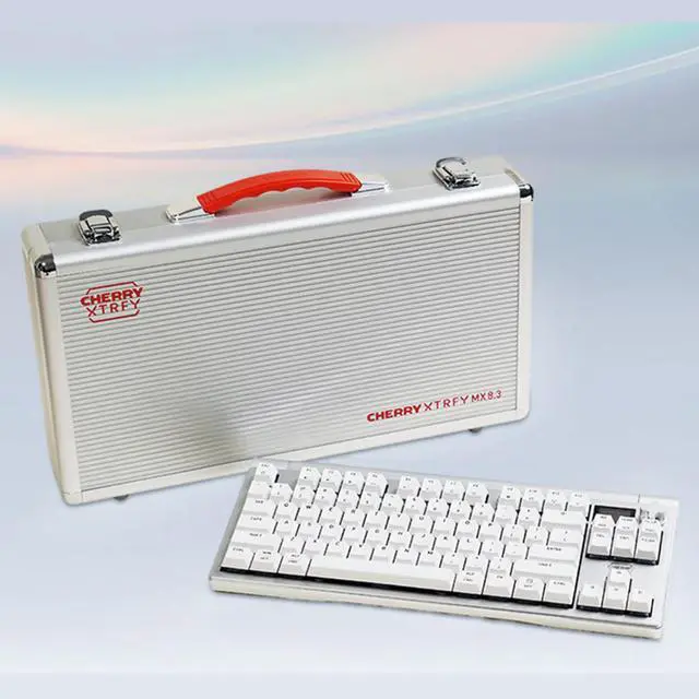 Alt view image 2 of 7 - CHERRY MX8.3 Wireless Tri-Mode Gaming Keyboard (With military case), Alloy chassis, RGB, 6-layer noise reduction, 8K polling rate, Full hot-swappable keys, Supports MAC/WIN, Silver Aurora Switch