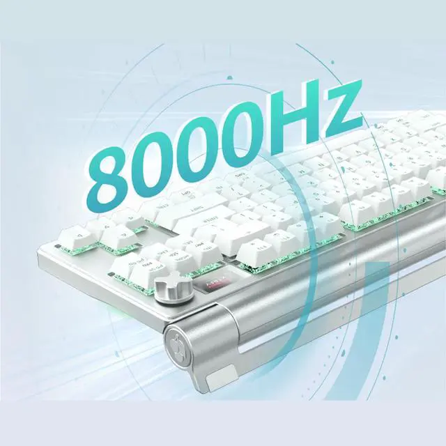 Alt view image 6 of 7 - CHERRY MX8.3 Wireless Tri-Mode Gaming Keyboard (With military case), Alloy chassis, RGB, 6-layer noise reduction, 8K polling rate, Full hot-swappable keys, Supports MAC/WIN, Silver Aurora Switch