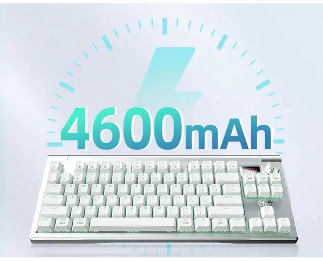 Alt view image 7 of 7 - CHERRY MX8.3 Wireless Tri-Mode Gaming Keyboard (With military case), Alloy chassis, RGB, 6-layer noise reduction, 8K polling rate, Full hot-swappable keys, Supports MAC/WIN, Silver Aurora Switch