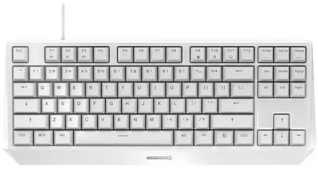 Main image of CHERRY MX 1.0 TKL Wired Mechanical Keyboard, 87 Keys, Full Anti-Ghosting, Ideal for Gaming and Office Use, No RGB - White Red Switch