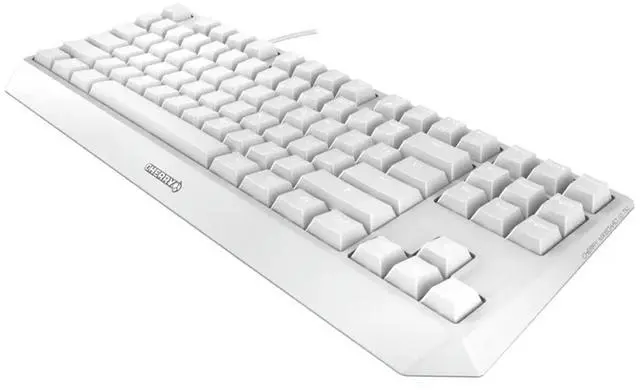 Alt view image 2 of 3 - CHERRY MX 1.0 TKL Wired Mechanical Keyboard, 87 Keys, Full Anti-Ghosting, Ideal for Gaming and Office Use, No RGB - White Tea Switch