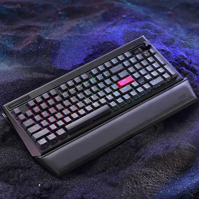 Alt view image 4 of 4 - CHERRY PIXIU99 Wireless Mechanical Keyboard, 8K Polling Rate, Top-tier Nordic Chip, DSS Dual Suspension, Customizable Typing Sounds, RGB, For Gaming /Office, Support Mac and Win, Black, Tea Switch