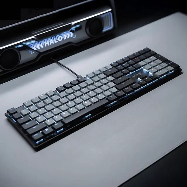 Alt view image 6 of 7 - CHERRY KC500 MXLP Wired Mechanical keyboard, 108 keys, 10 Adjustable White Backlight, Full key no punch, translucent PBT keycaps, compatible with Windows, For Office, Black Low-Red Switch