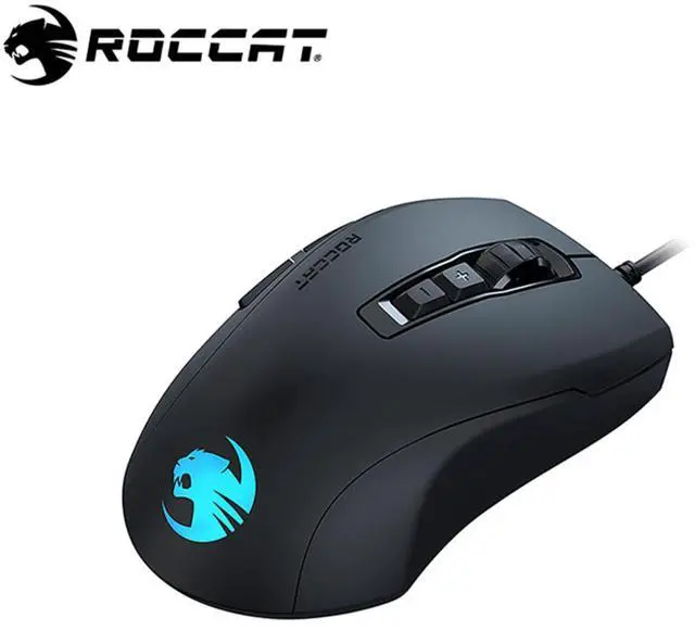 Alt view image 2 of 7 - ROCCAT KONE PURE V2 iCafe Wired Mouse, 8500 DPI high-performance sensor, 66g lightweight design, 50 million clicks lifespan, RGB lighting, Black