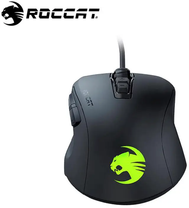Main image of ROCCAT KONE PURE V2 iCafe Wired Mouse, 8500 DPI high-performance sensor, 66g lightweight design, 50 million clicks lifespan, RGB lighting, Black