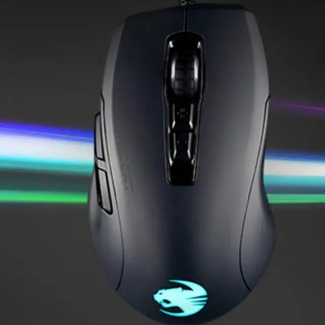 Alt view image 5 of 7 - ROCCAT KONE PURE V2 iCafe Wired Mouse, 8500 DPI high-performance sensor, 66g lightweight design, 50 million clicks lifespan, RGB lighting, Black