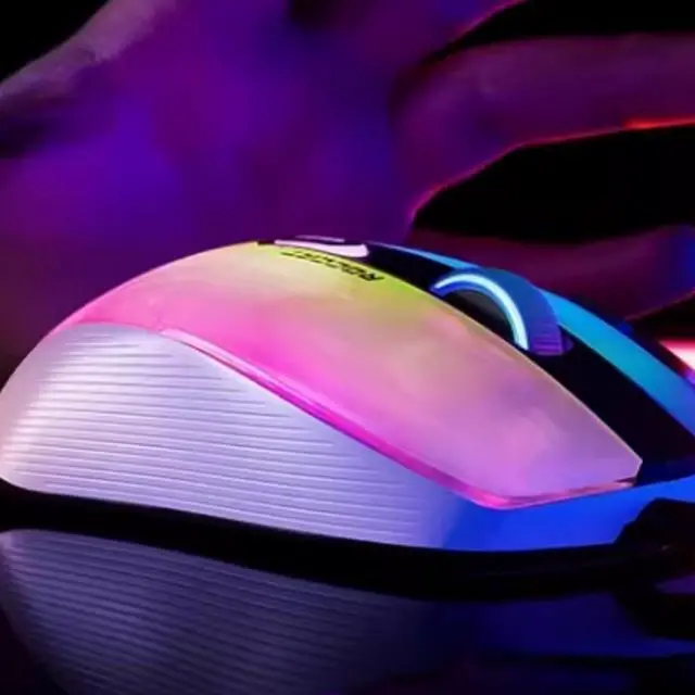 Alt view image 5 of 7 - ROCCAT KONE XP AIR Wired Gaming Mouse, 19000 DPI resolution, 3D RGB lighting, 15 programmable buttons, 100 million click lifespan, 1.8m extra-long cable, compatible with Windows systems, White