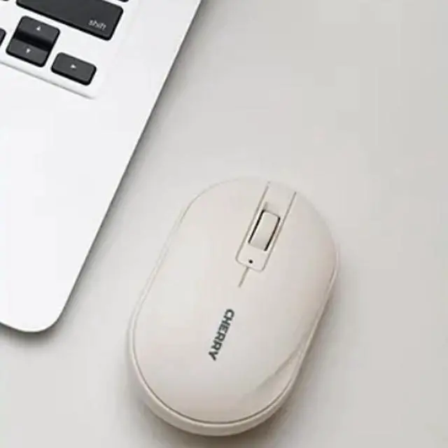 Alt view image 4 of 7 - CHERRY MW5180 Dual-Mode Wireless Mouse, 300-day battery life, compact and portable, quiet operation, high-precision sensor, magnetic cover, compatible with Windows, White