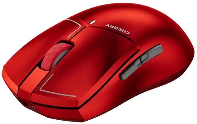 Alt view image 2 of 6 - CHERRY MW5500 Tri-Mode Wireless Mouse, 3950 flagship-grade sensor, 8000 Hz polling rate, 460-hour battery life, 80 million click lifespan, compatible with multiple operating systems, Red