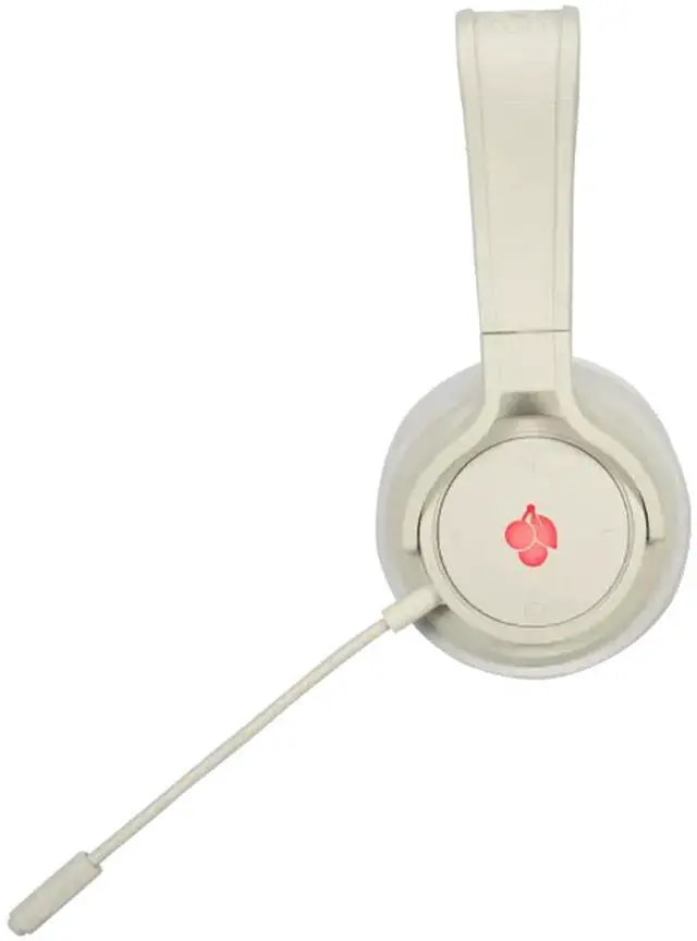 Alt view image 3 of 7 - CHERRY HW 2.2 Tri-Mode Wireless Gaming Headphones, Virtual 7.1 Surround Sound, -30dB Ambient Noise Cancellation, 48-Hour Battery Life, Multi-Device Compatibility, White