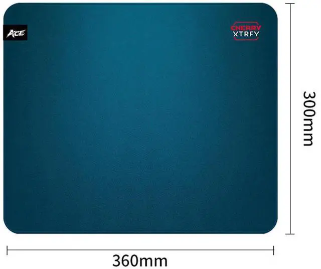 Alt view image 2 of 2 - CHERRY XTRFY ACE Gaming Mouse Pad, 1mm Ultra-Thin, Fine-Weave Edging, Non-Slip Rubber Base for Stability, Ideal for Gaming and Office Use, 360 x 300 x 1mm