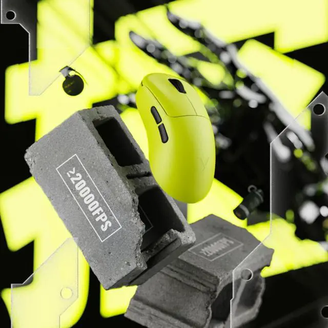 Alt view image 6 of 7 - RAPOO VT3s Wireless Dual-Mode Gaming Mouse: 26,000 DPI, Dual 8K Polling Rate, 750-Hour Battery Life, 53g Lightweight Design, Ideal for Gaming and Office Use, Yellow