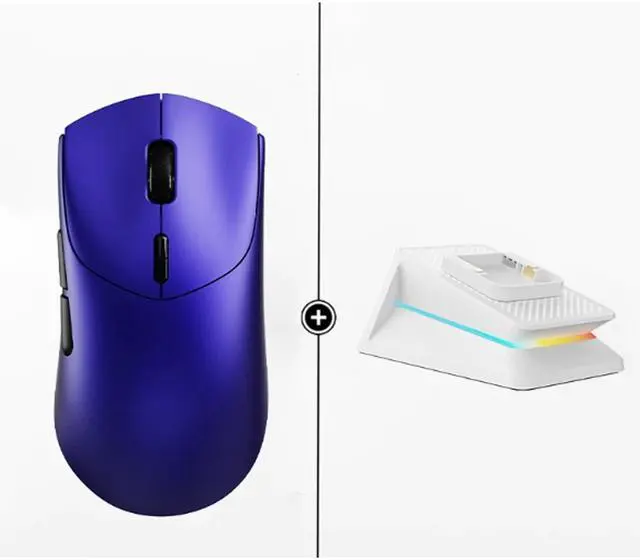 Main image of RAPOO VT7+P5 Plus Chroma Charging Dock: Dual-Mode Wireless Gaming Mouse, 26,000 DPI, PixArt 3398 Ultimate Gaming Engine, Dual 8K Report Rate, 750-Hour Battery Life, Glow-in-the-Dark Blue