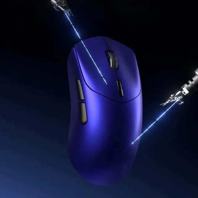 Alt view image 7 of 7 - RAPOO VT7+P5 Plus Chroma Charging Dock: Dual-Mode Wireless Gaming Mouse, 26,000 DPI, PixArt 3398 Ultimate Gaming Engine, Dual 8K Report Rate, 750-Hour Battery Life, Glow-in-the-Dark Blue