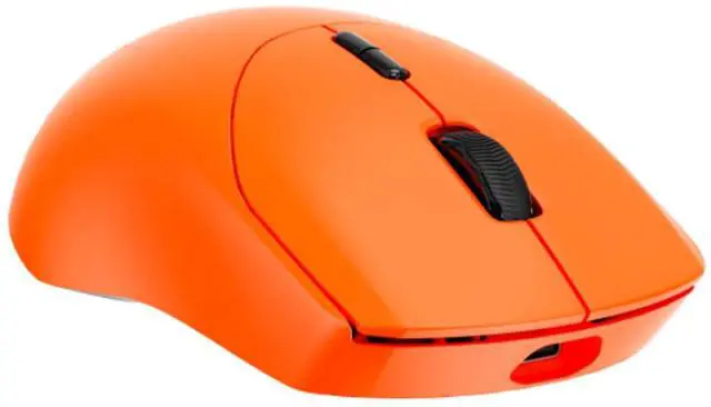 Alt view image 4 of 7 - RAPOO VT9 Wireless Dual-Mode Gaming Mouse, 26,000 DPI, PixArt 3398 Ultimate Gaming-Grade Custom Engine, Dual 8K Report Rate, 750-Hour Ultra-Long Battery Life, Orange