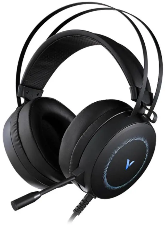 Alt view image 2 of 7 - RAPOO VH160 Wired Gaming Headset, Virtual 7.1 Surround Sound, 50mm Drivers, RGB Breathing Effects, 360° Adjustable Microphone, Black