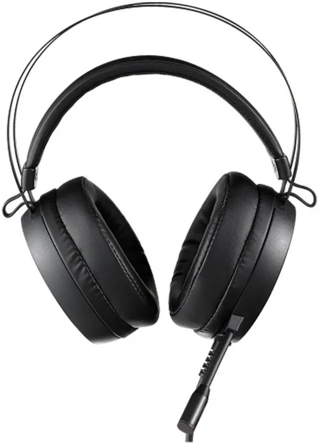Main image of RAPOO VH160 Wired Gaming Headset, Virtual 7.1 Surround Sound, 50mm Drivers, RGB Breathing Effects, 360° Adjustable Microphone, Black